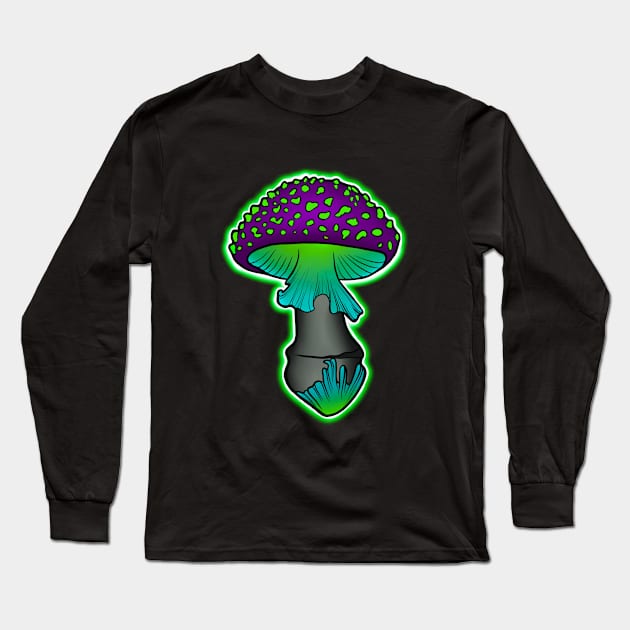 Fungi Perfection Long Sleeve T-Shirt by Inkoholic